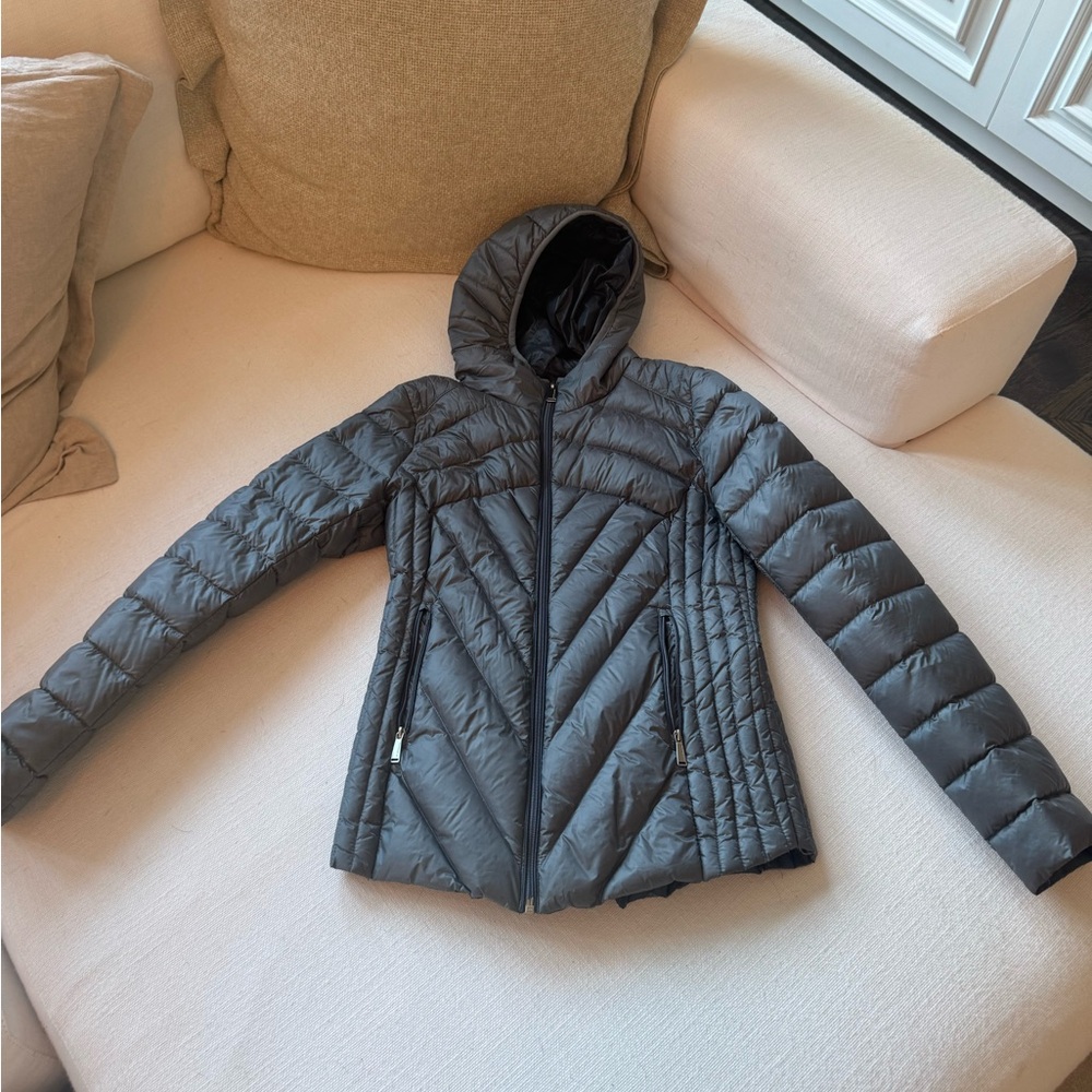 Bcbgeneration Grey Down Puffer Jacket - image 3